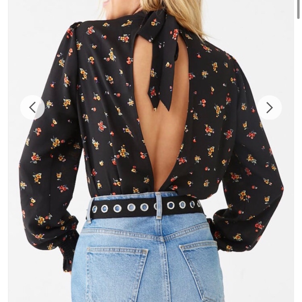 Open Back Long Sleeve Body Suit